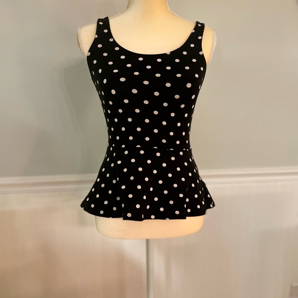 EXPRESS polka dot ruffle top